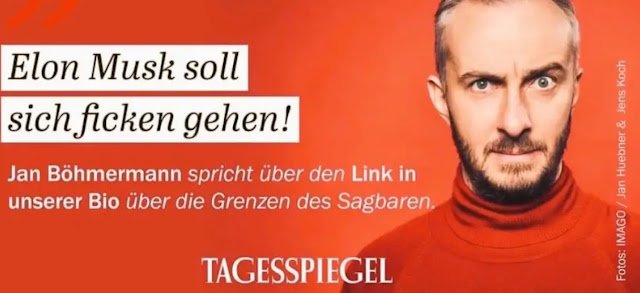 Böhmermann Musk Ficken gehen 2022