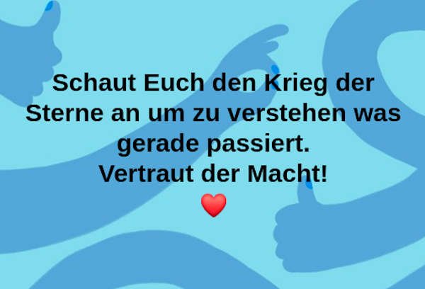 vertraue der Macht