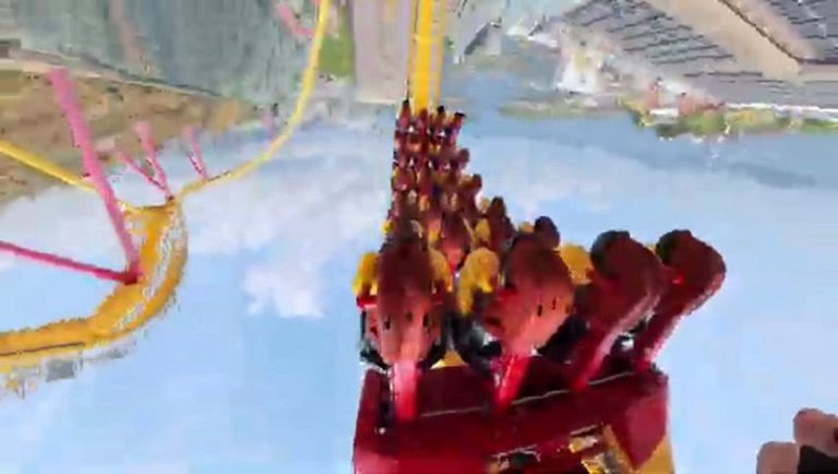 Hair Raiser POV Ocean Park Hong Kong - Back Seat on a Cliff Edge Coaster