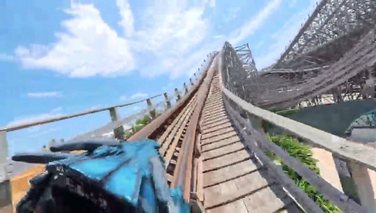 Leviathan Roller Coaster Front Row POV at Sea World Gold Coast