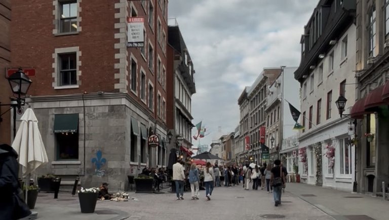 Walking in Old Montreal