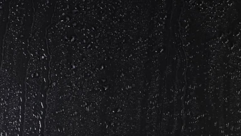Rain on window with sound