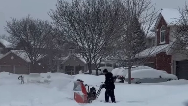 Winter Storm in North Ontario