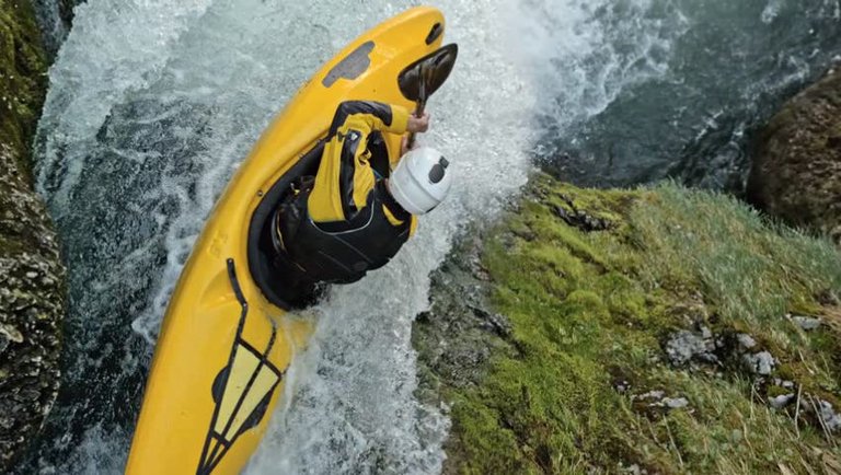 kayak rapids slow mo