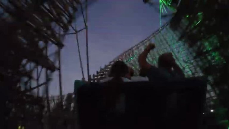 Iron Gwazi POV  Busch Gardens Tampa RMC Hybrid Coaster ｜  Flashing lights