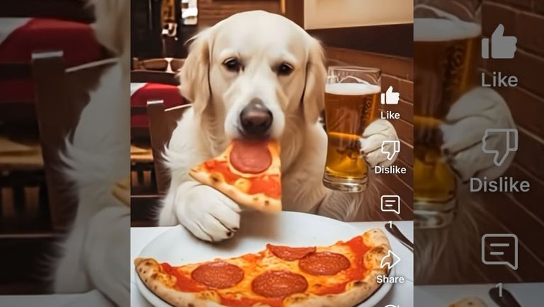 Roman Holiday - Lola enjoys pizza and beer in Rome