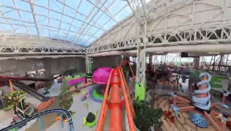Roller Coaster Through a Mall - Nickelodeon Slime Streak POV at American Dream