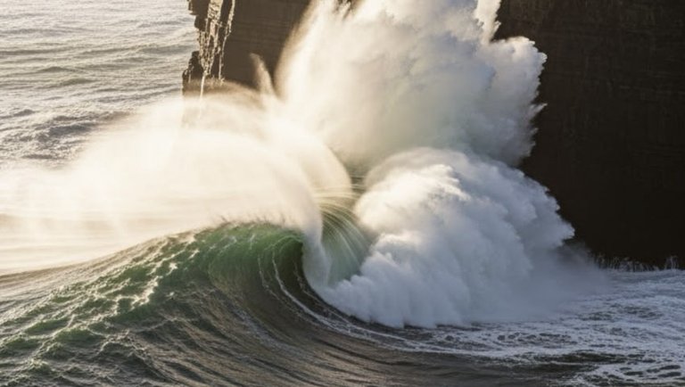 Cliff Side Barrels off the Coast of Ireland