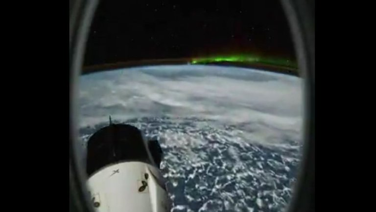 Flying around the earth today aboard Space X Dragon