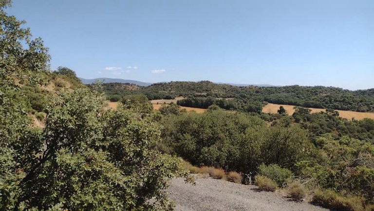 Plateau view near Liesa, Spain  & driving northwest towards the Pyrenees again!