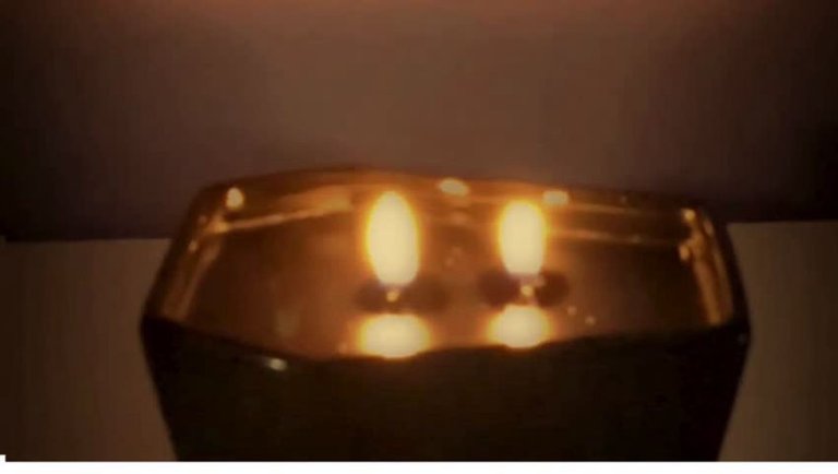 Coffin Candle With Crackling Fire Sound