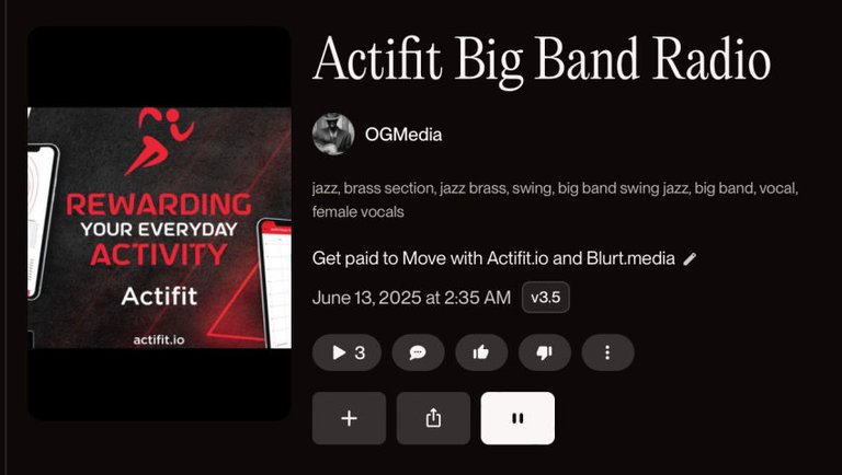 Actifit Big Band Radio : Get paid to Move