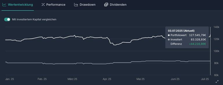So viel Geld habe ich investiert