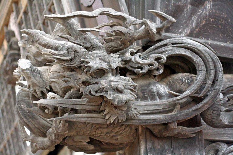 Carved wooden dragon, Narita-san | Ruth Hartnup | Flickr