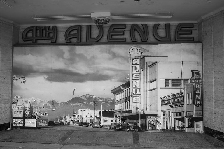 Shuttered main entry, 4th Ave. Theatre