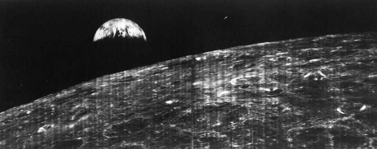 First View of Earth from Moon