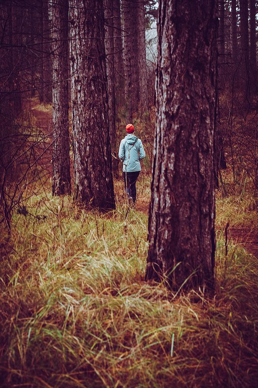 Girl in the woods