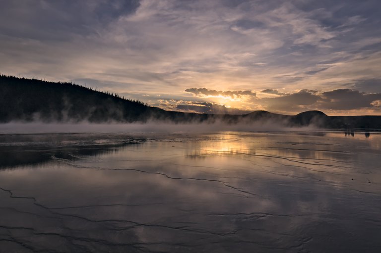 Sunset over Grand Prismatic