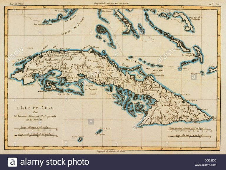 Mapa de Cuba Colonial 