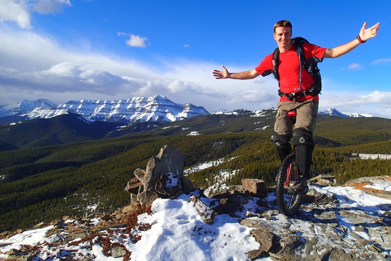 Mountain Unicycling