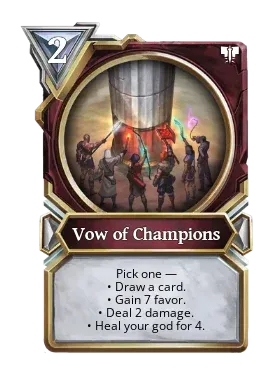 Vow of champions