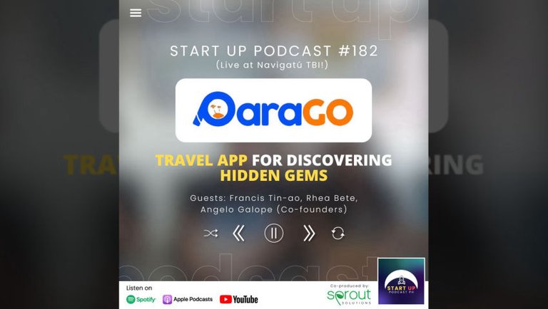 Start Up #182 (LIVE): ParaGO - Travel App for Discovering Hidden Gems