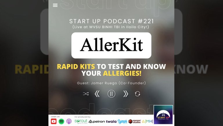 Start Up #221 (LIVE): AllerKit (Nutrilink) - Rapid Kits to Test and Know your Allergies!