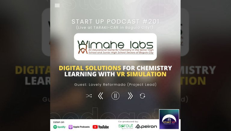 Start Up #201 (LIVE): Imahe Labs - Digital Solutions for Chemistry Learning with VR Simulation