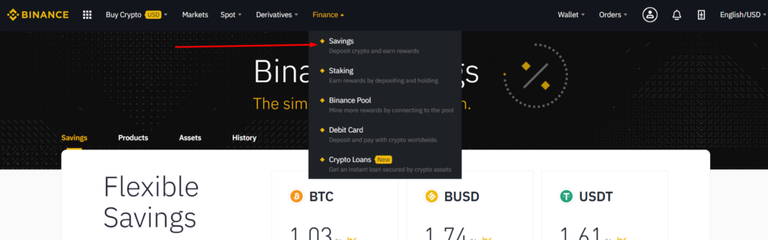 Binance savings