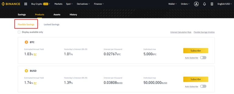 binance flexible savings