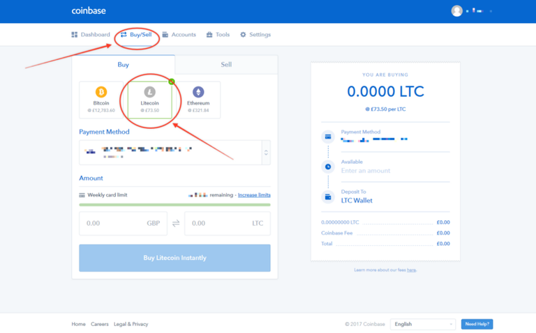 Buy/Sell Options Page