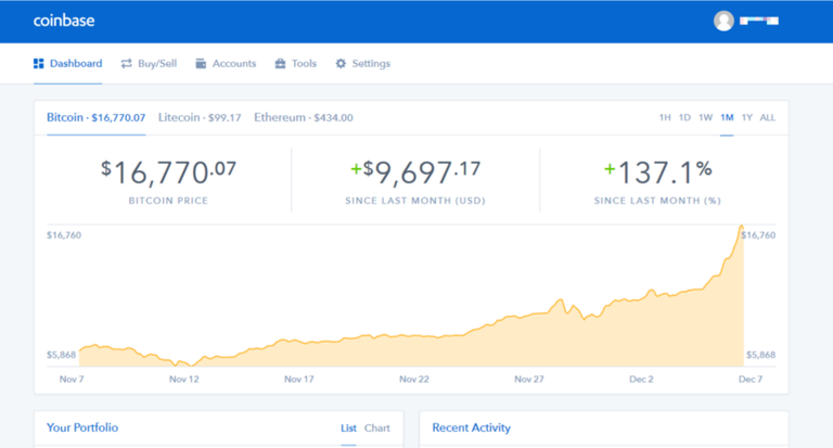 Coinbase Dashboard