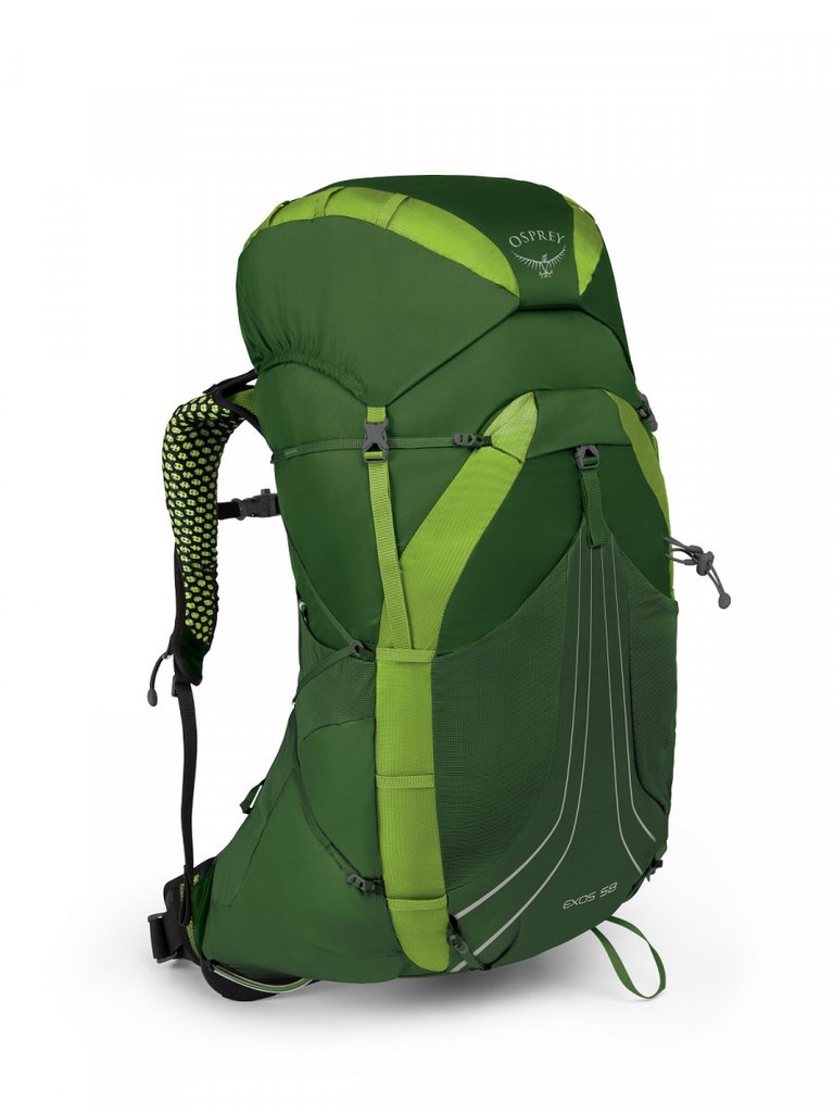 Batoh Osprey Exos 58 II Velikost zad batohu: S / Barva: zelen�