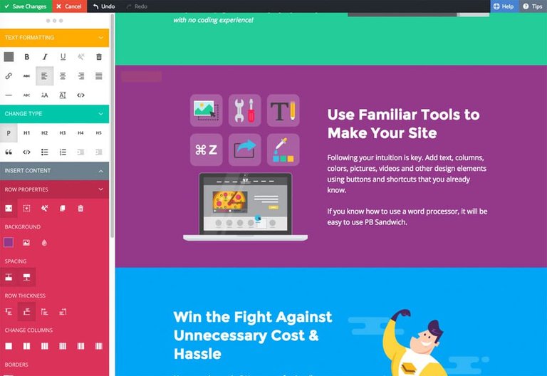 Page Builder Sandwich