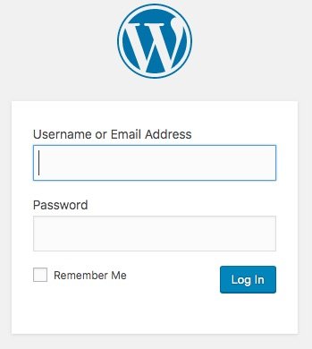 wordpress login