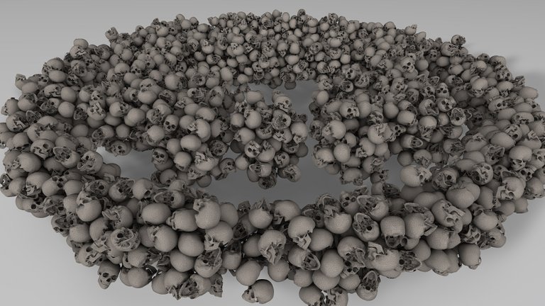 1001 skulls form the skull logo