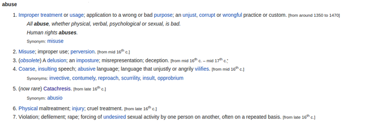 Abuse - by Wiktionary.com