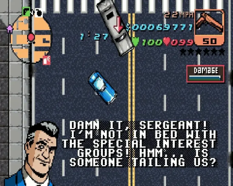 [Gaming] Intimidating a Liberty City Senator 👔 - GTA: Advance (Game Boy Advance)