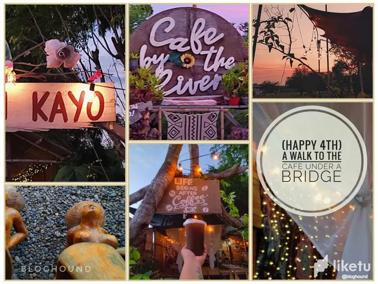 Happy 4th: Life Begins After Coffee - A Cafe Walk Under A Bridge