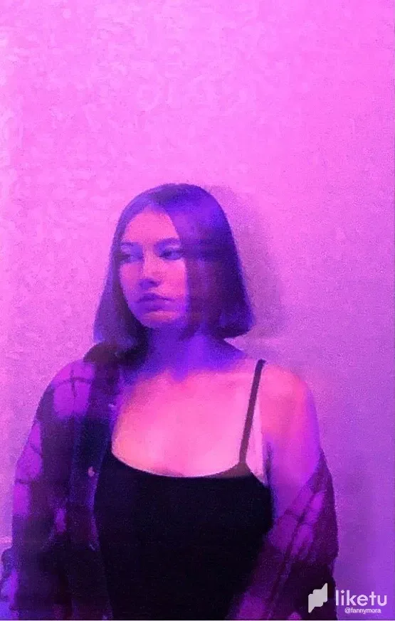 Probando un filtro en tono violeta 💜