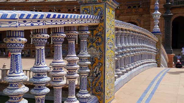 Sevilla, Plaza De EspaÃ±a, Arquitectura