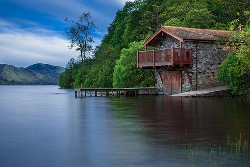 Boat House, Cottage, Waters, Lake