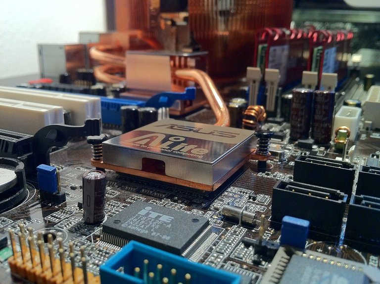 Motherboard, Electric, Technology, Chip, Computer