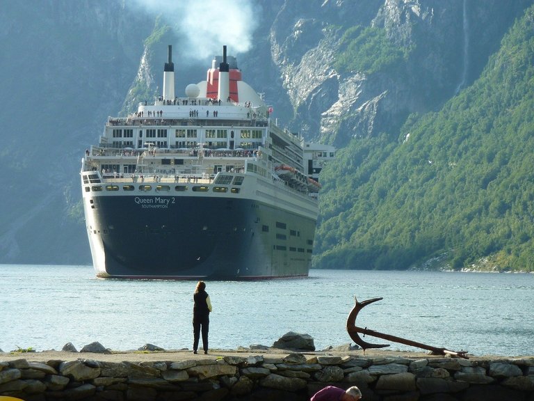 A cruise ship in Norway 