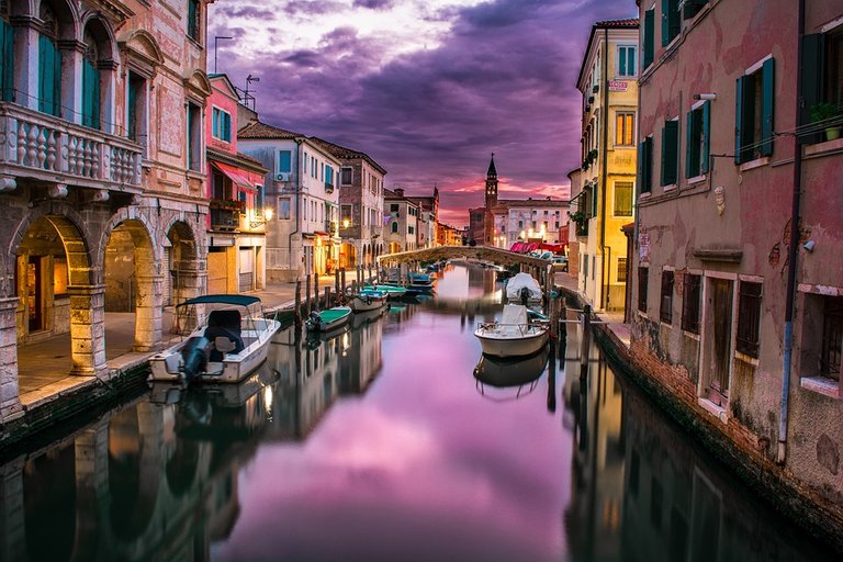 Canal, Venice, Italy, Water, River, Buildings, Boat