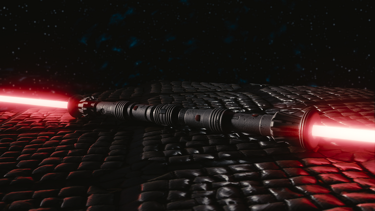 Sable de luz rojo