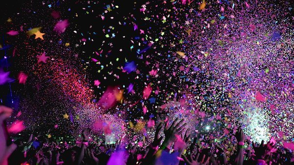Concert, Confetti, Party, Event, Club