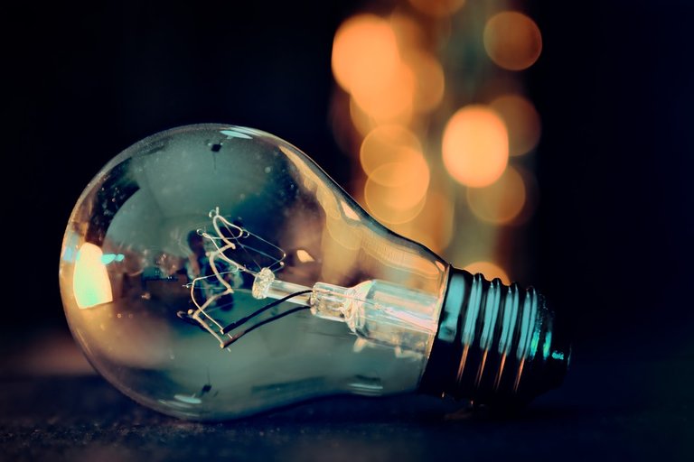 Light Bulb, Lights, Bokeh, Energy, Lamp, Current, Pear