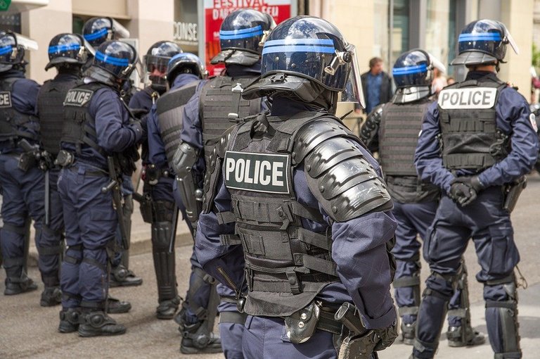  "France, Police, Security, Expression, Helmets"