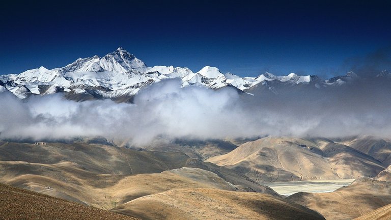 Il Monte Everest, Picco, Montagna, Himalayan, Nebbia